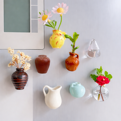 LeafLore 3 Vase Fridge Magnets